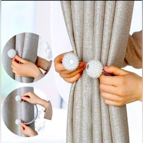 Elegant Beaded Curtain Tiebacks - 2pcs - Picture 4 of 8